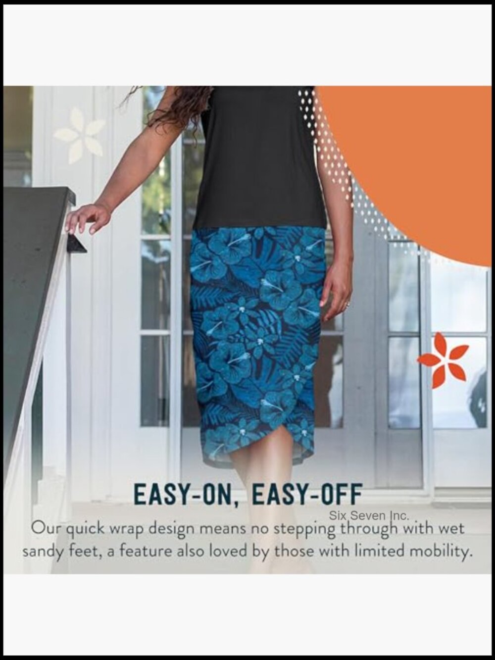 Wrap Skirt - Quick Dry Swim Cover-Up With Pocket View 3